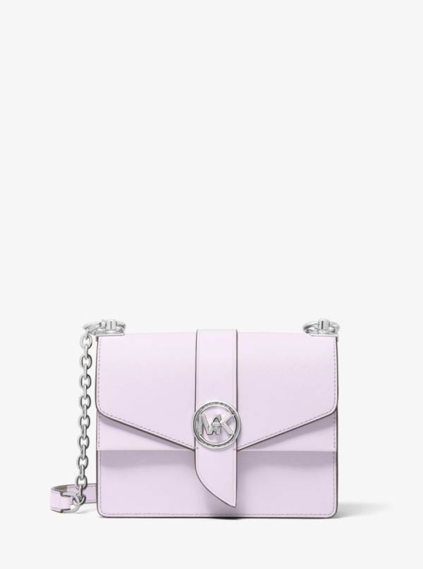 Damske Spojková Taška Michael Kors Greenwich Small Saffiano Leather Svetlo Ruzove - Kabelky Michael Kors Outlet | SUAWL-1609